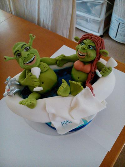 Its a Shrek Wedding - Cake by Cakes by Nina Camberley