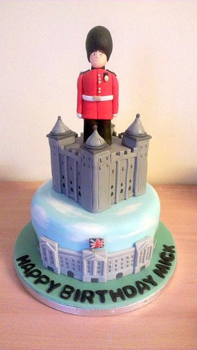 Scots Guard cake, Buckhigham Palace and Tower of London - Cake by FairyDelicious