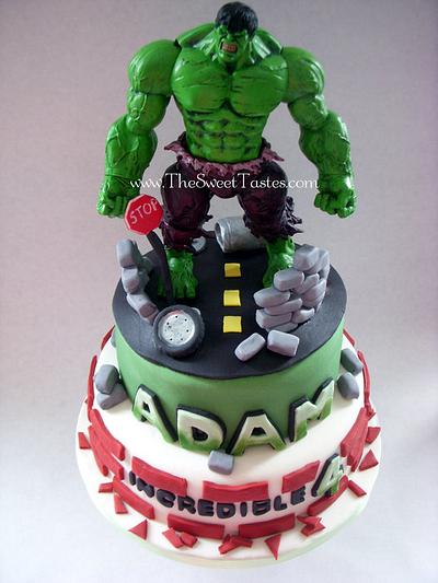 Incredible  Hulk birthday cake  - Cake by thesweettastes