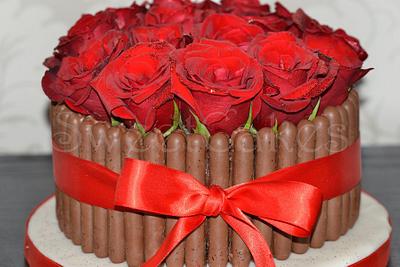 Red Rose Cake - Cake by Farida Hagi
