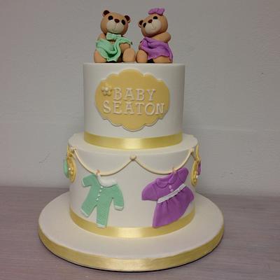 Baby shower bears cake, Pastel de baby shower con ositos - Cake by Simply Sweet Shop