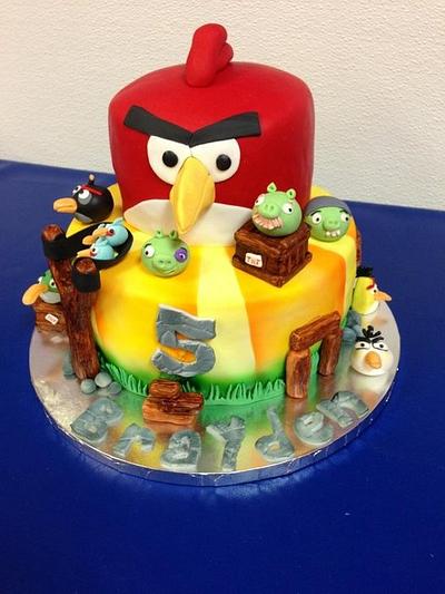 Angry Birds Cake - Cake by Courtney Healan
