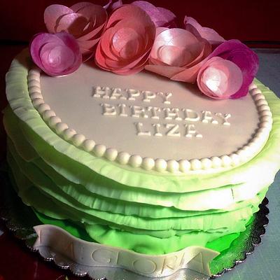 green ombre - Cake by Tinycusina