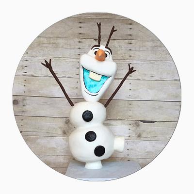 How To Make A Standing Olaf :) And My Finished Olaf! - Cake by Tina's Treats Texas