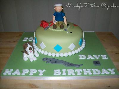 Golf, Jaguar/Range Rover and IT themed cake! - Cake by Mandy Morris