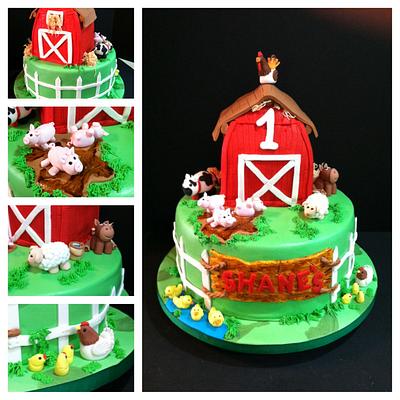 Farm Theme Cake - Cake by marlenecupcakes