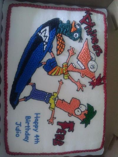 Phineas and Ferb Birthday Cake - Cake by Roy Brewington