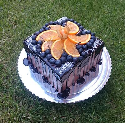 Chocolate cake with fruits - Cake by AndyCake