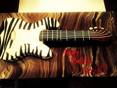 Electric Guitar - Cake by Kristi's Cakery
