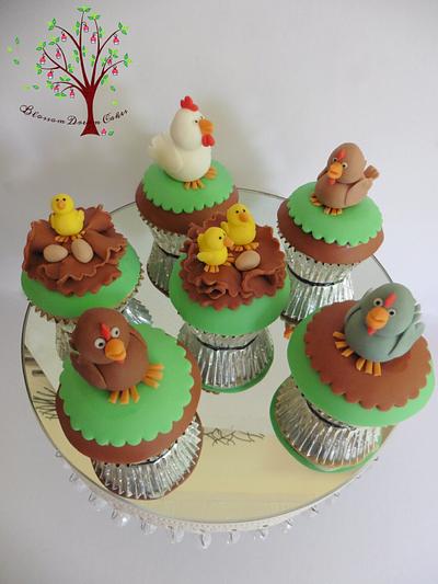 Chicken cupcakes - Cake by Blossom Dream Cakes - Angela Morris