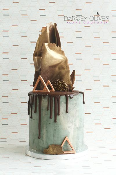 Concrete Love - Cake by Sugar Street Studios by Zoe Burmester