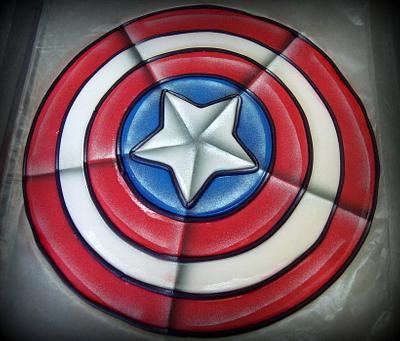 Capt. America Shield - Cake by Xavier Boado