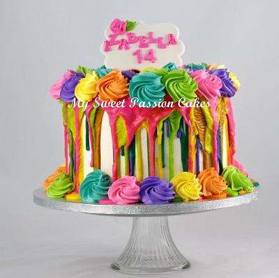 Sweet Rainbow Cake  - Cake by Beata Khoo