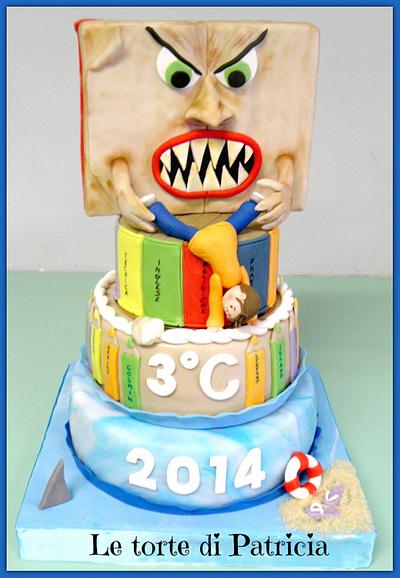 School Cake - Cake by Patricia Elena Diaz