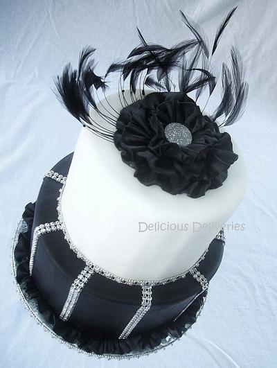 Elegant Ruffled Flower Cake - Cake by DeliciousDeliveries