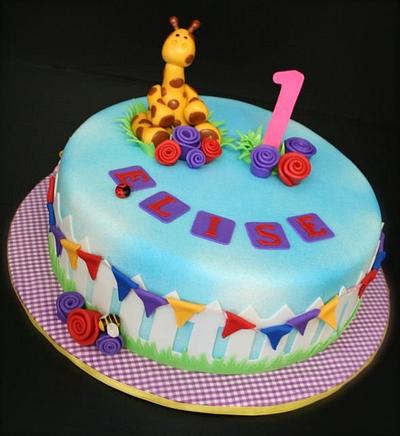 1st Birthday Giraffe - Cake by Stacy Lint