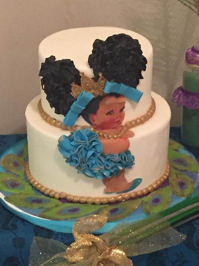 Baby Afro Puffs Cake - Cake by givethemcake