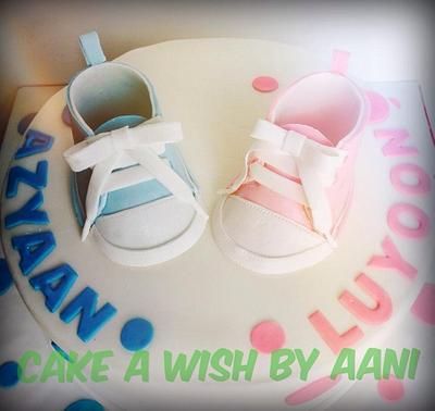 Baby shoe cake - Cake by Aani