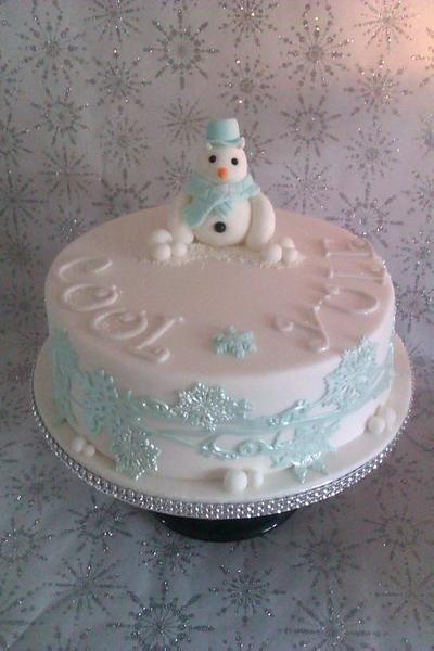 Mr Frosty - Cake by Cutabovecakes