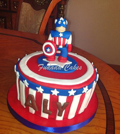 Captain america cake - Cake by Fatema Elnashar
