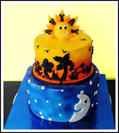 Greet the sun, Welcome the moon, Wish upon a star - Cake by Ashwini Sarabhai