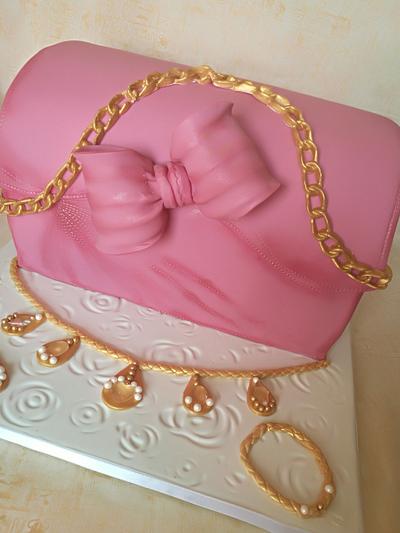 Pink bag - Cake by Mira's cake