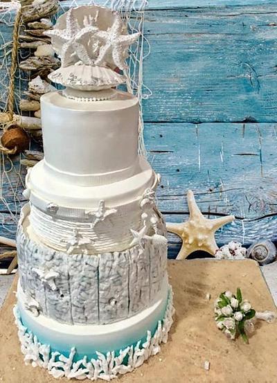Starfish wedding cake - Cake by Marie123