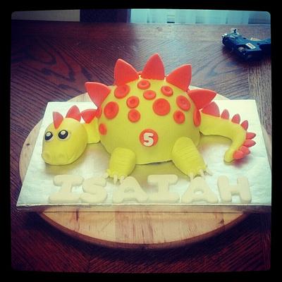 Dino Smash Cake - Cake by Joyce Marcellus