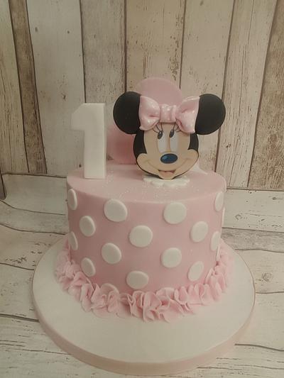 Minnie 1st birthday - Cake by d and k creative cakes