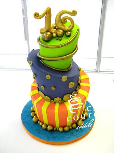 whimsical birthday cake - Cake by Cake Couture - Edible Art