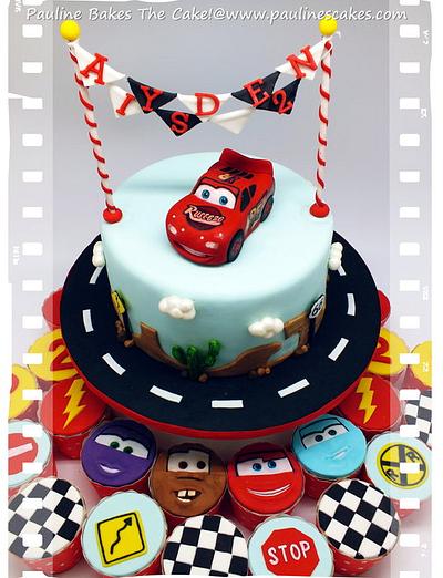 "Cars" Lightning McQueen! - Cake by Pauline Soo (Polly) - Pauline Bakes The Cake!