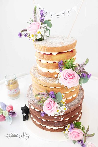 Pretty Naked Cake  - Cake by Sharon, Sadie May Cakes 