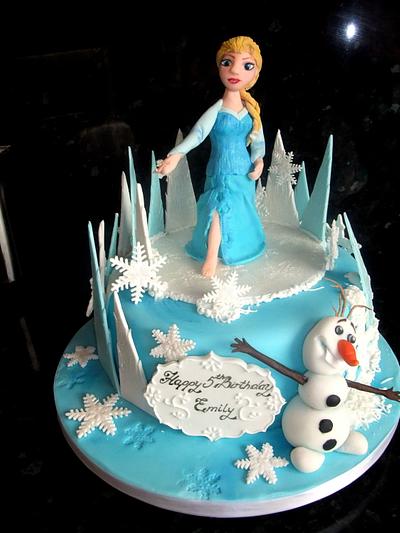 Frozen Theme Birthday Cake - Cake by Zlatina Lewis Cake Boutique