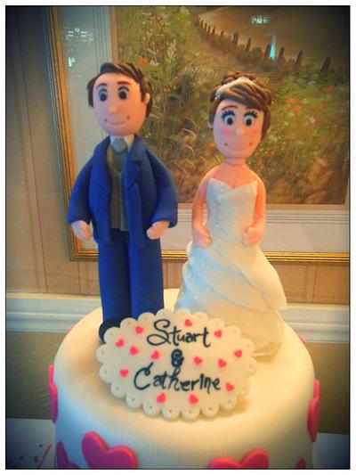 Handmade Bride and Groom Topper - Cake by Stacy