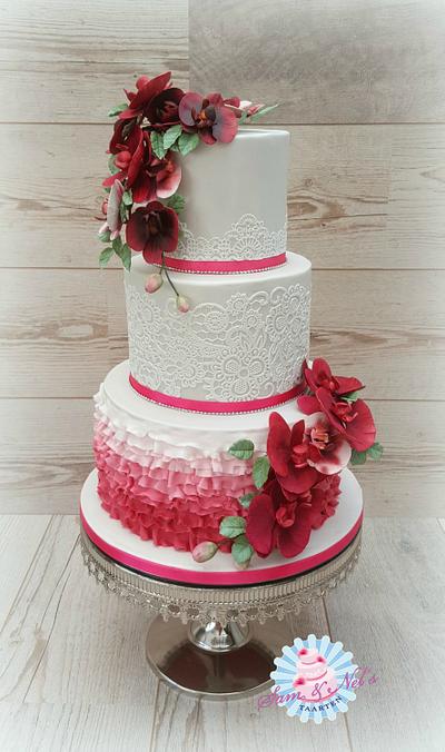 Orchids weddingcake - Cake by Sam & Nel's Taarten