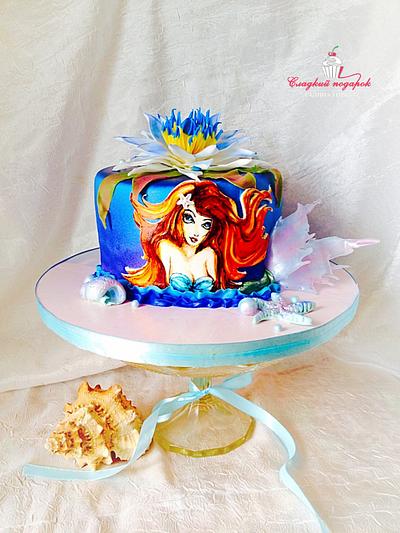 mermaid - Cake by Galinasweet