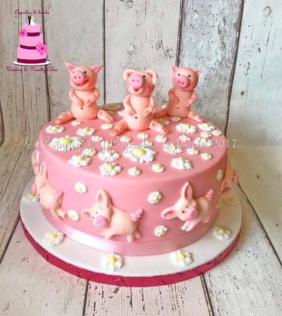 Piggy cake - Cake by Cupcakes la louche wedding & novelty cakes