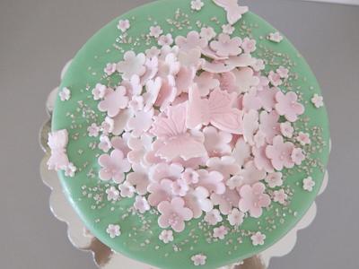 Pink Romantic cake - Cake by Sugar&Spice by NA