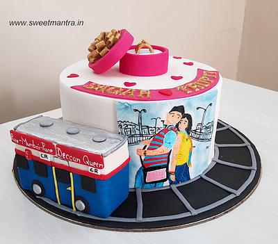 Proposal Rings cake - Cake by Sweet Mantra Homemade Customized Cakes Pune