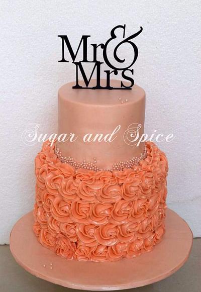 Engagement cake  - Cake by Sugar and Spice
