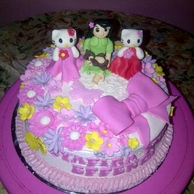 Little girls bday.... - Cake by Linta