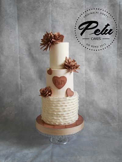P&M Wedding Cake - Cake by Petra Krátká (Petu Cakes)