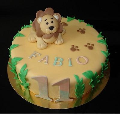 Lion Birthday Cake Boy - Cake by Laura Jabri