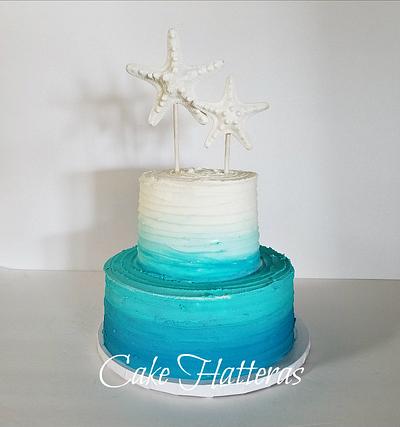 October Beach Wedding - Cake by Donna Tokazowski- Cake Hatteras, Martinsburg WV