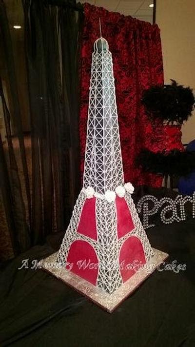 Eiffel Tower Paris Cake - Cake by Angie Bennett
