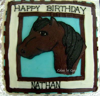 Horse cake- my first FBCT - Cake by Gen