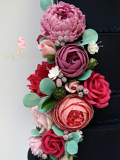 Sugar Flowers Arrangement - Cake by Seize The Cake