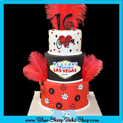 Sweet 16 Las Vegas Cake - Cake by Karin Giamella