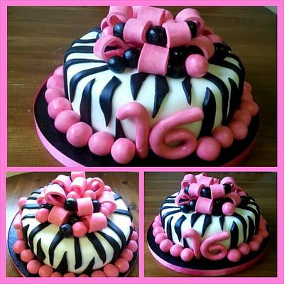 Zebra Print Cake - Cake by Tracey