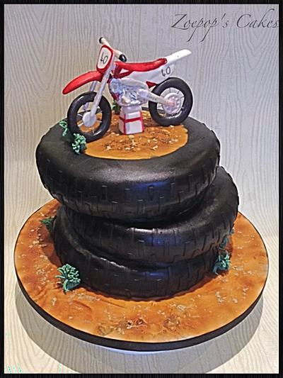 Motocross cake - Cake by Zoepop